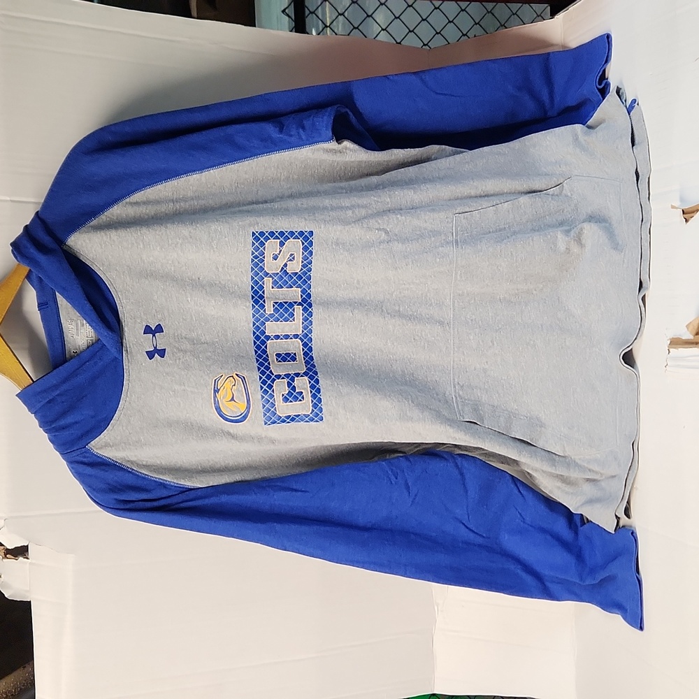 EUC Under Armour Loose Heatgear Chicopee Comp Colts Men's sz XL Sweatshirt